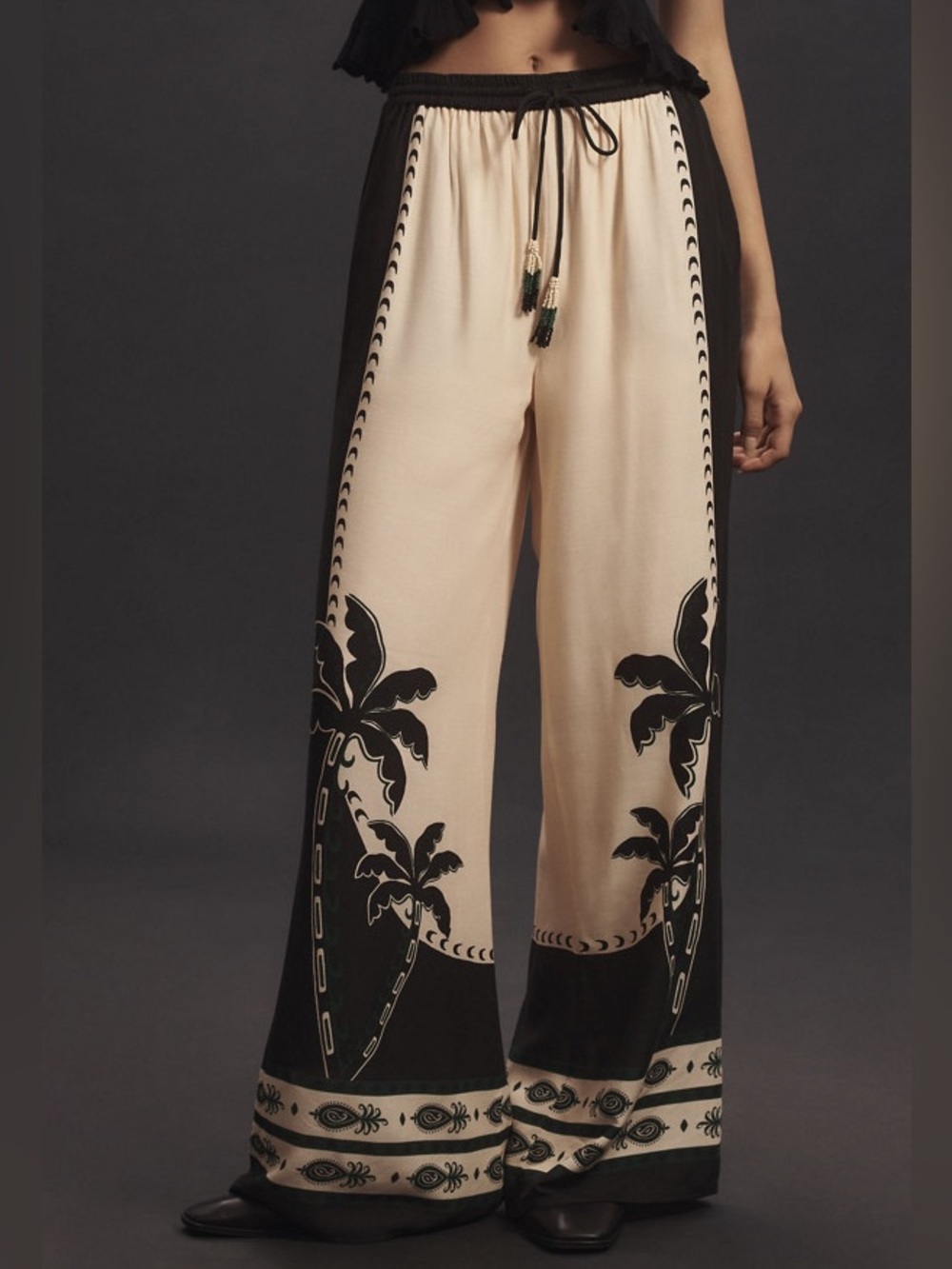Farm Rio Martina Wide Leg Pull-On Pants
